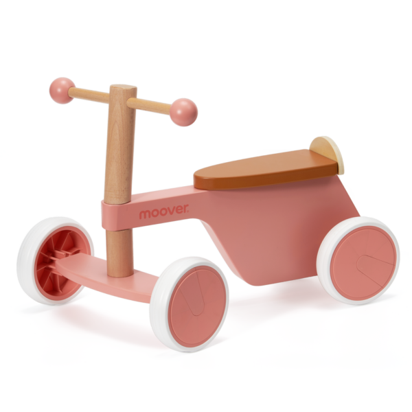 beautifully detailed wooden toys                  Moover - Ride-On Bike Pink