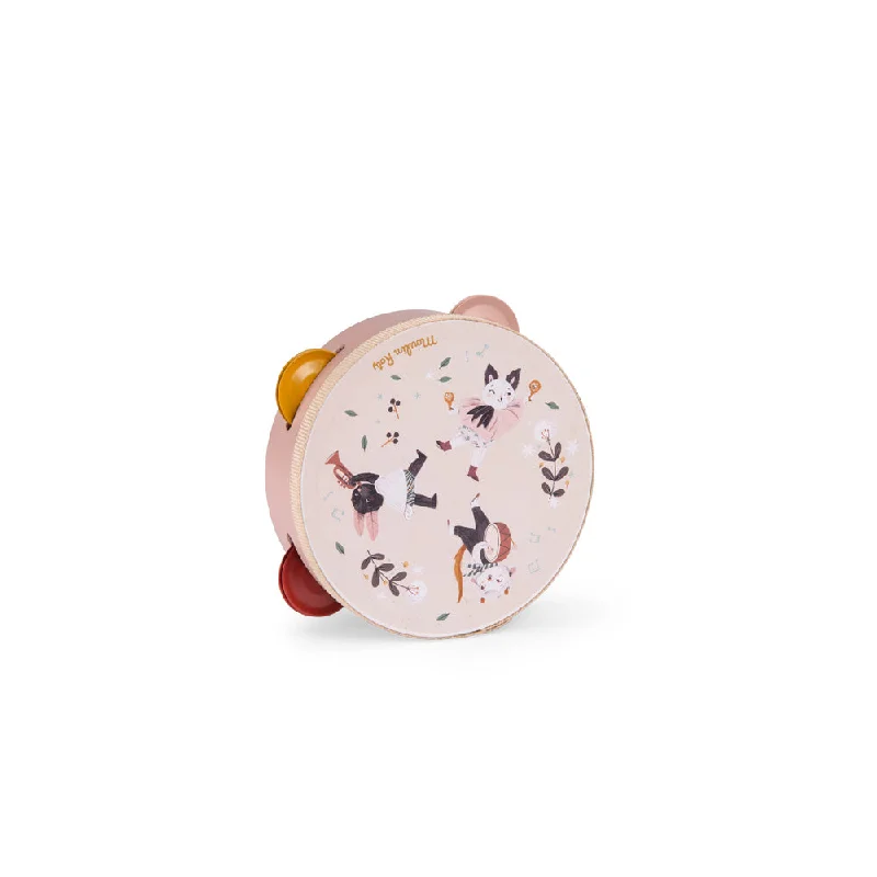 historically inspired wooden toys that teach history                   Moulin Roty Apres La Pluie Wood Tambourine