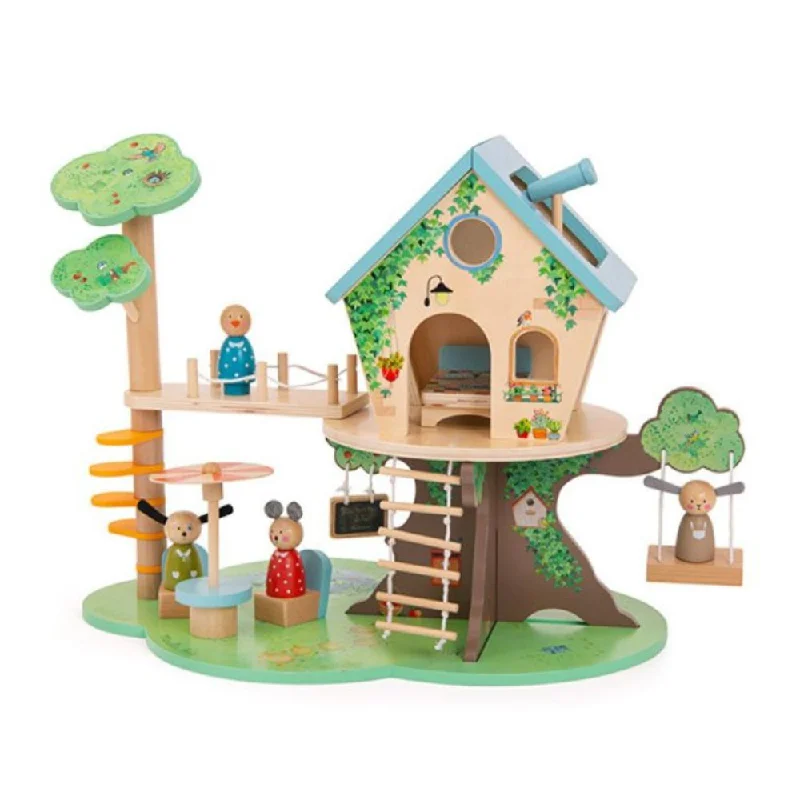 sturdy and safe wooden toys                 Moulin Roty Tree House La Grande Famille