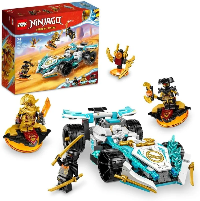 Inspiring problem-solving LEGO challengesNINJAGO 71791 Zane’s Dragon Power Spinjitzu Racing Car Building Toy Set (307 Pieces)