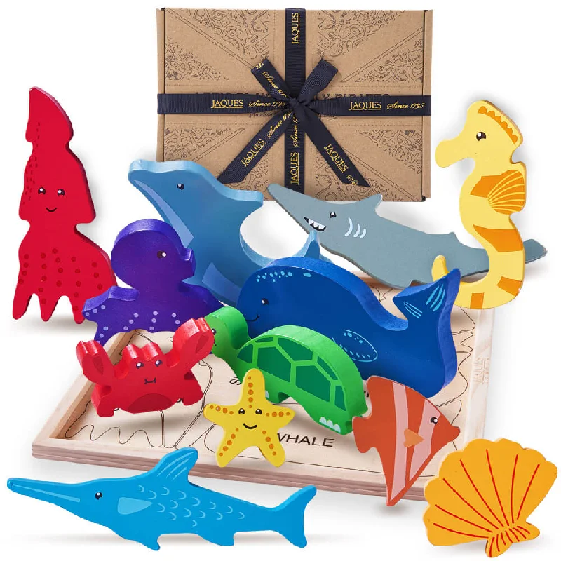 imaginative wooden toys                  Ocean Puzzle - Wooden Toy For Kids