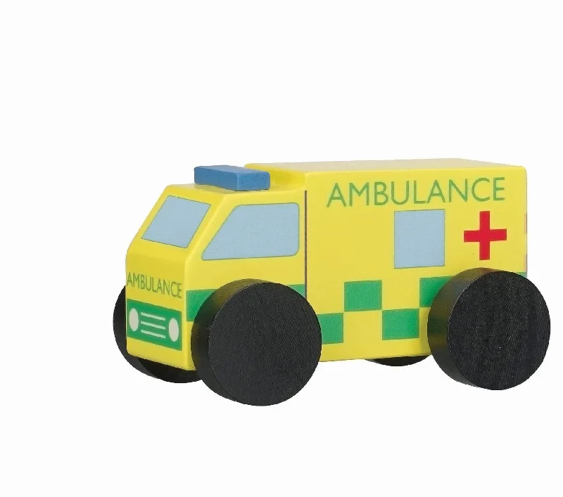 enchanting and whimsical wooden toys for children                   Orange Tree Toys Children's Wooden Ambulance