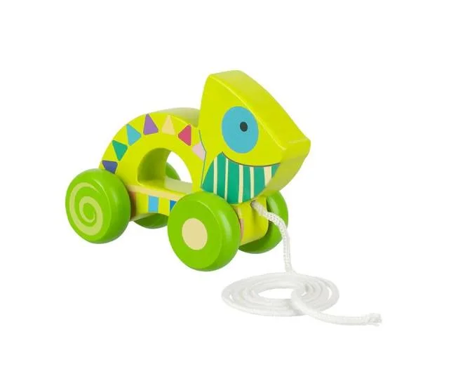 sustainable wooden toys                   Orange Tree Toys Chameleon Pull Along