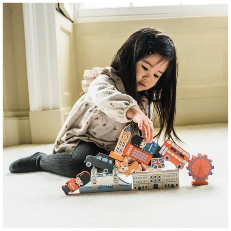 robust and durable wooden toys that withstand the test of time                   Orange Tree Toys - London Stacking Game