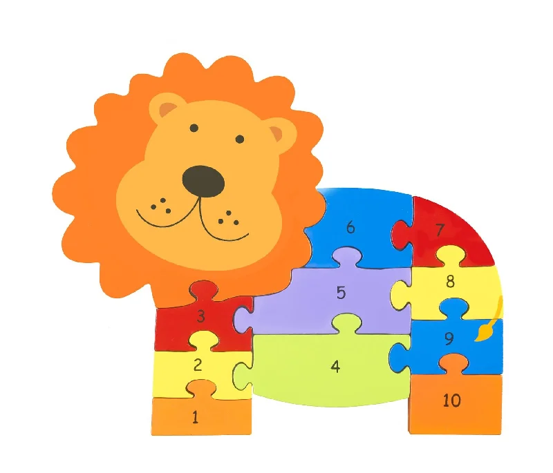 sturdy and reliable wooden toys that provide hours of fun                   Orange Tree Toys Number Puzzle Lion