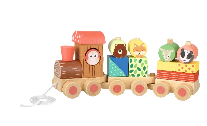 charming wooden toys                   Orange Tree Toys Woodland Puzzle Train