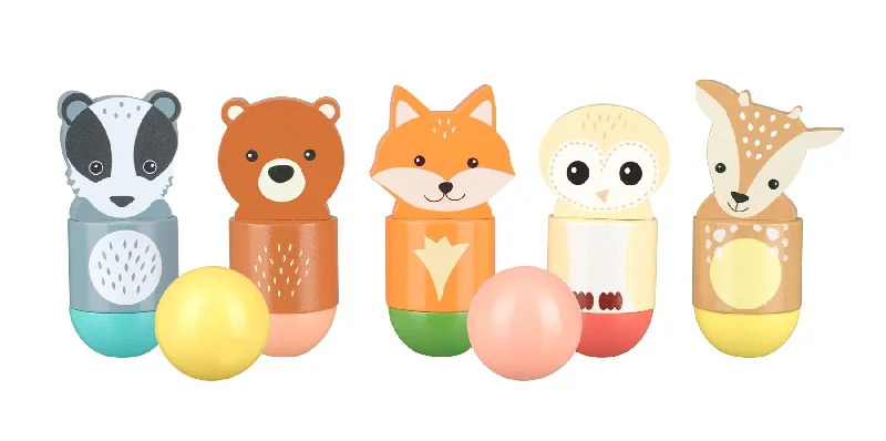 durable wooden toys                  Orange Tree Toys Woodland Wooden Skittles