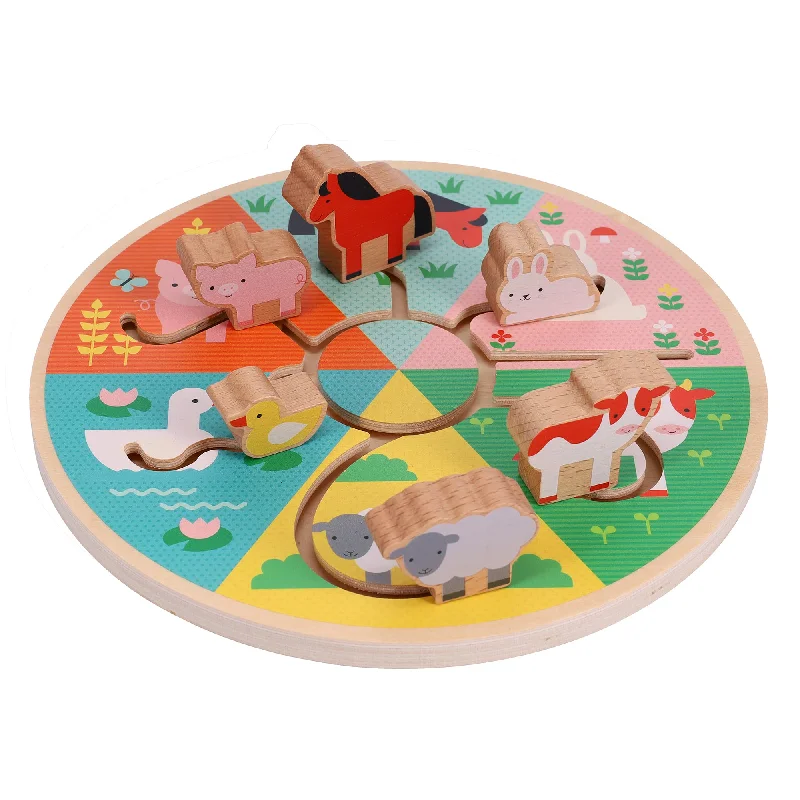 safe and child-appropriate wooden toys for different stages of development Wooden Toy - Farm Animals Sliding Maze safe and child-appropriate wooden toys for different stages of development Wooden Toy - Farm Animals Sliding Maze