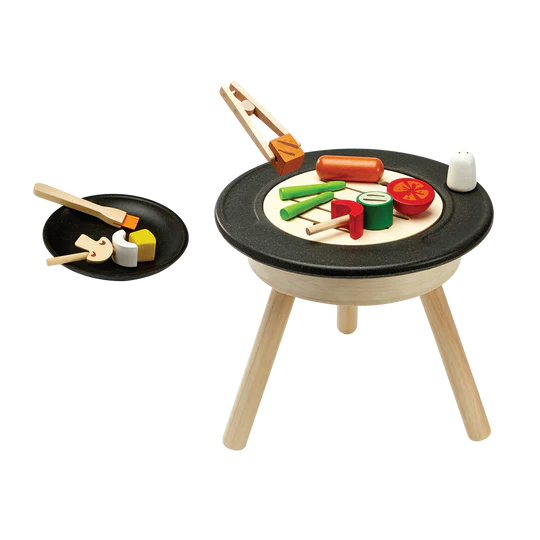enchanting wooden toys for children                   Barbecue Playset