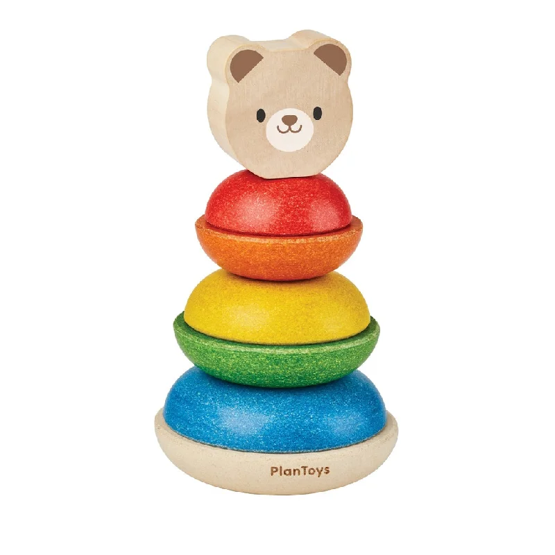 charming wooden toys                   Stacking Ring - Bear