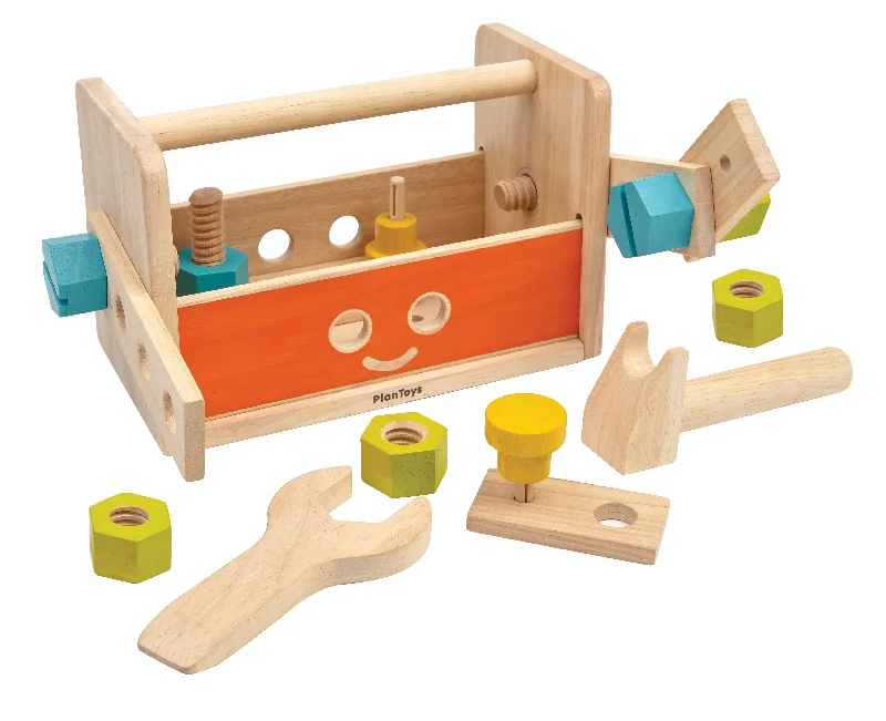 naturally finished and non-toxic wooden toys                   Tool Box - Robot