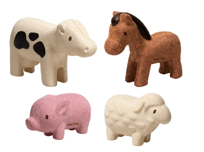 safe and durable wooden toys                   Wooden Farmyard Animals