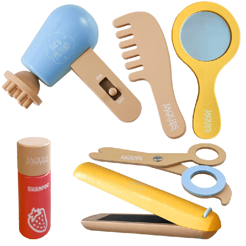 whimsical wooden toys                   Pretend Play Salon - Toy Vanity Set