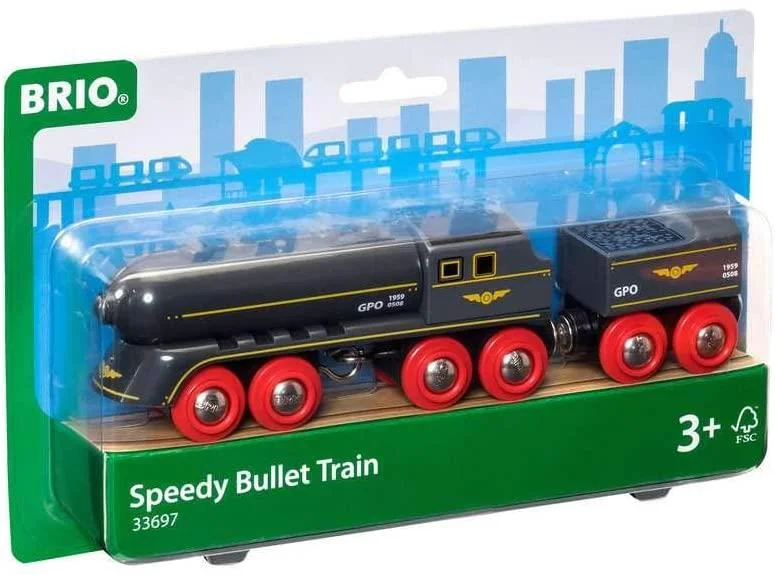 enchanting wooden toys for toddlers                   Brio 33697 Speedy Bullet Train