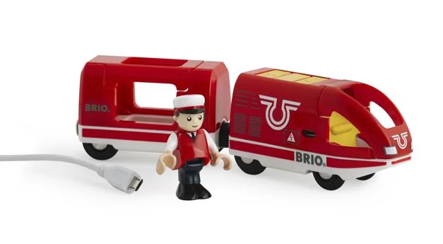 engaging and educational wooden toys                  Brio 33746 Travel Rechargeable Train