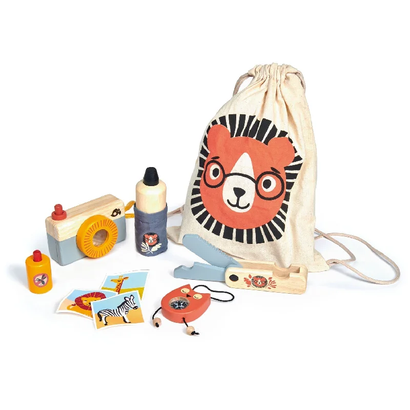 vibrant and colorful wooden toys for toddlers                   Tender Leaf Toys Safari Adventure