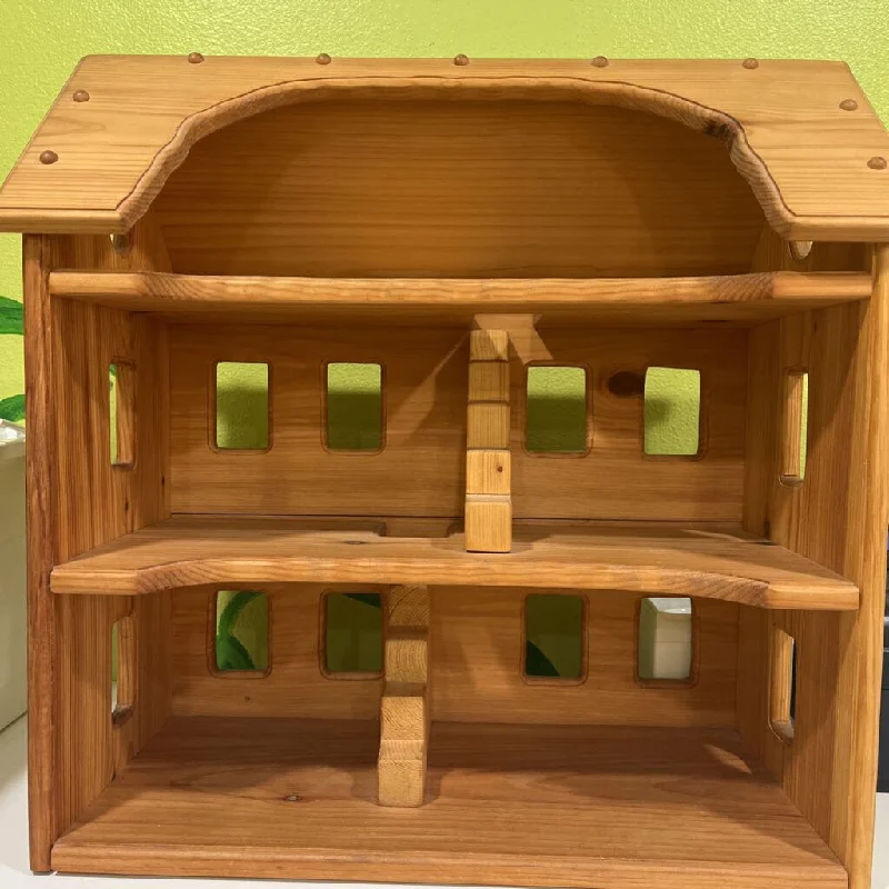 naturally finished and non-toxic wooden toys                   Seri's Wooden Dollhouse (retails $400)