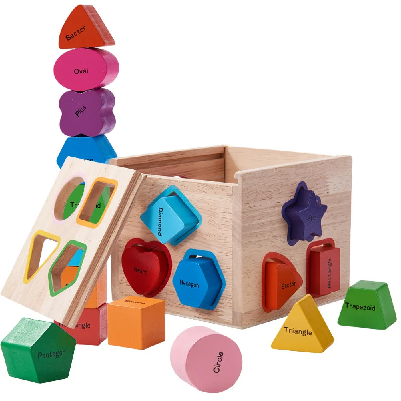 sturdy wooden toys                  Shape Sorter - Learning Game