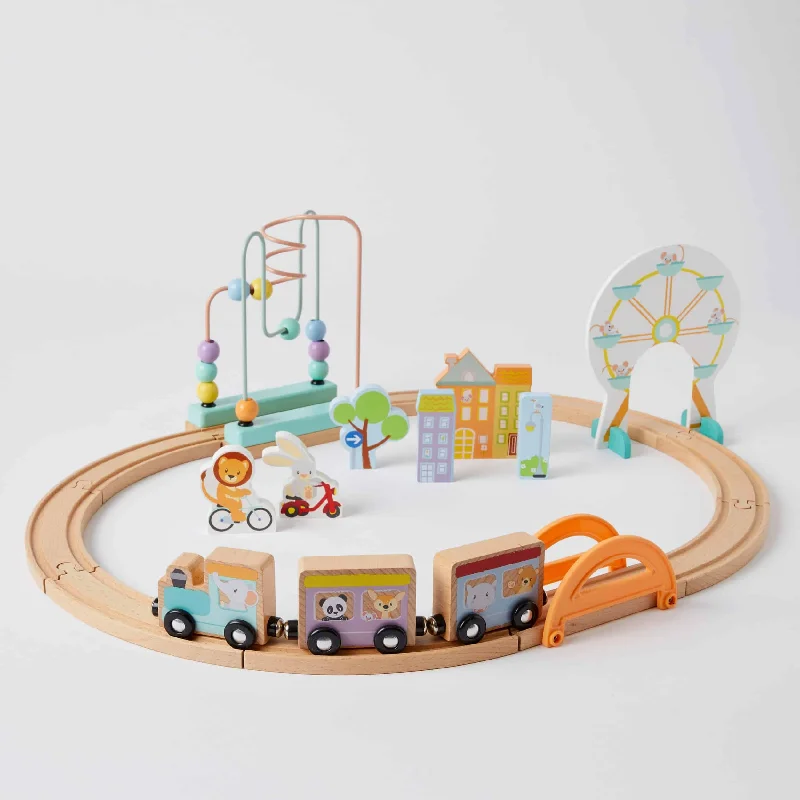 handcrafted wooden toys                  Studio Circus - Carnival Train Set