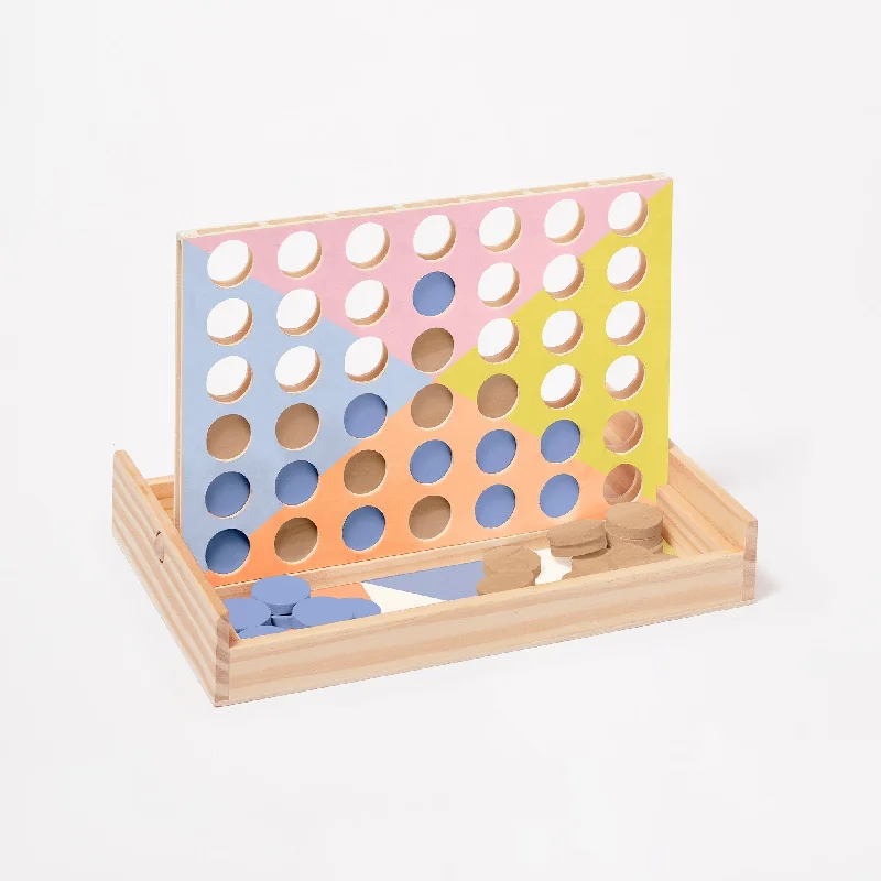 safe and appropriate wooden toys for young children                   SUNNYLiFE Travel 4 In A Row Majorelle