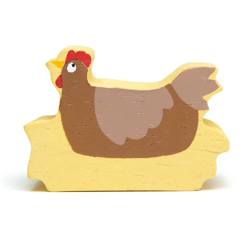 age-appropriate wooden toys                   Wooden Farmyard Animals - Chicken