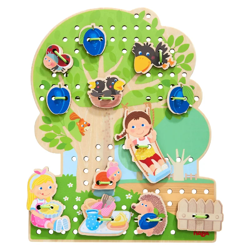 enchanting wooden toys that create lasting memories                   Orchard 31 Piece Threading Game