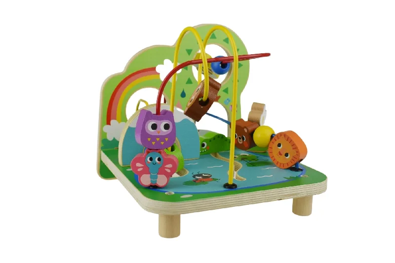 playful wooden toys                  Tooky Toy - FOREST BEAD MAZE