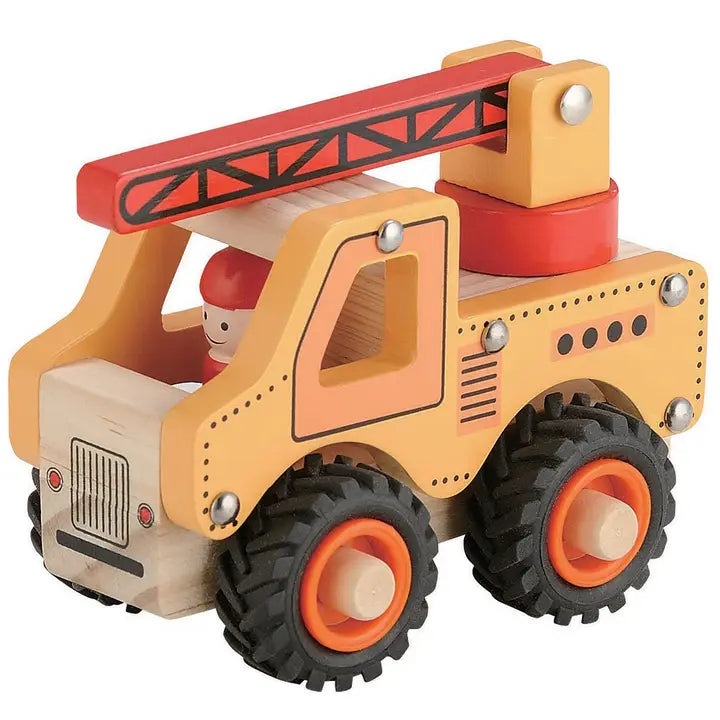 intricately carved wooden toys                   Toyslink - Crane