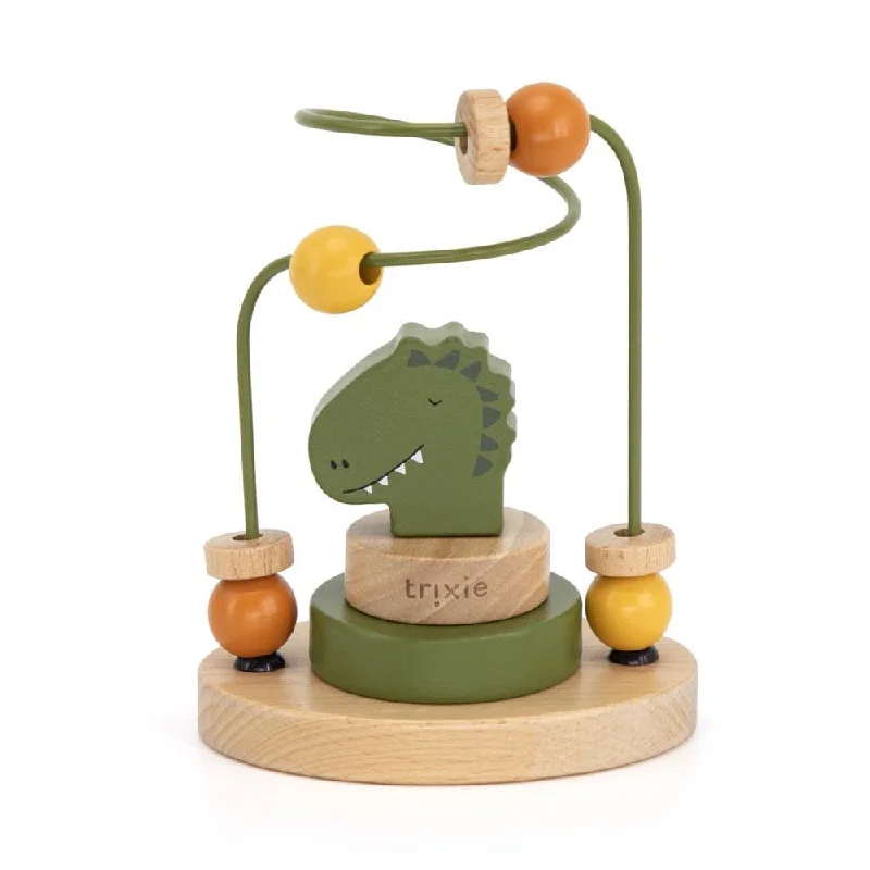 enchanting wooden toys that bring joy and happiness to children                   Trixie: Wooden Beads Maze - Mr. Dino