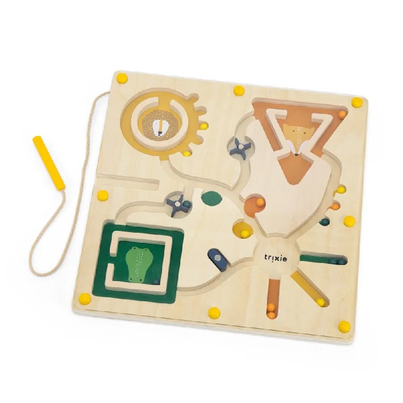 safe and durable wooden toys                   Trixie: Wooden Magnetic Maze