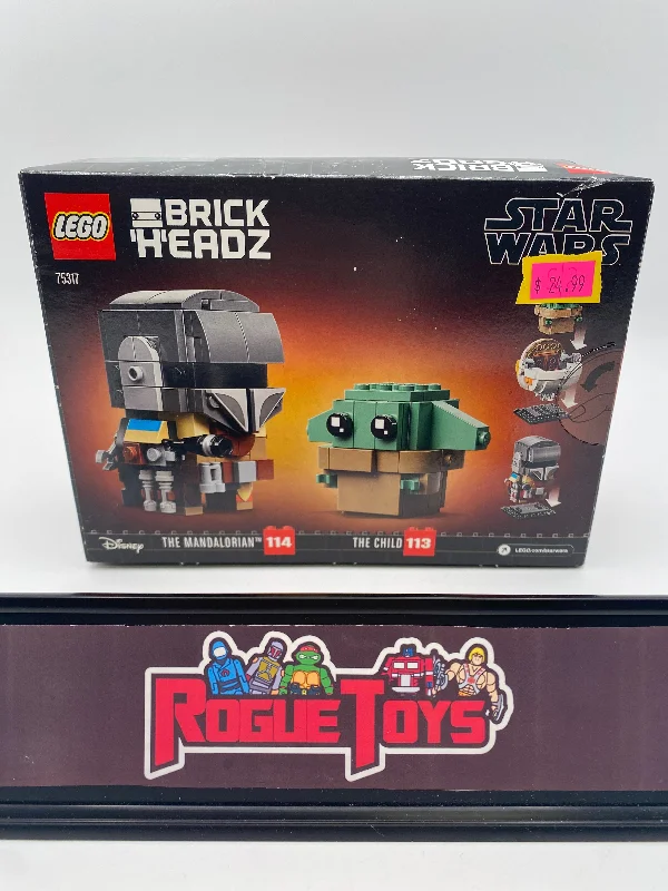 Age-appropriate LEGO toysLego Brick Headz Star Wars: The Mandalorian 75317 The Mandalorian & The Child Building Toy