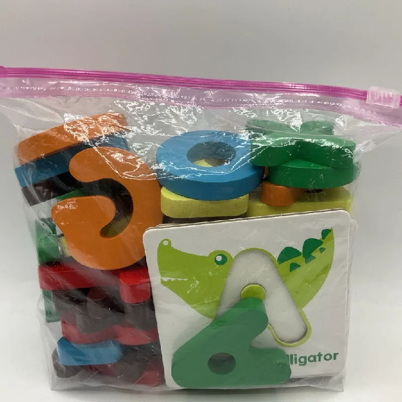 sturdy wooden toys                  Wooden Alphabet Matching Puzzles & Tracing Practice