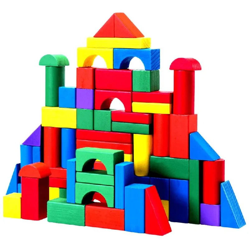 enchanting wooden toys that bring joy and happiness to children                   Kids Building Blocks - Montessori Toy