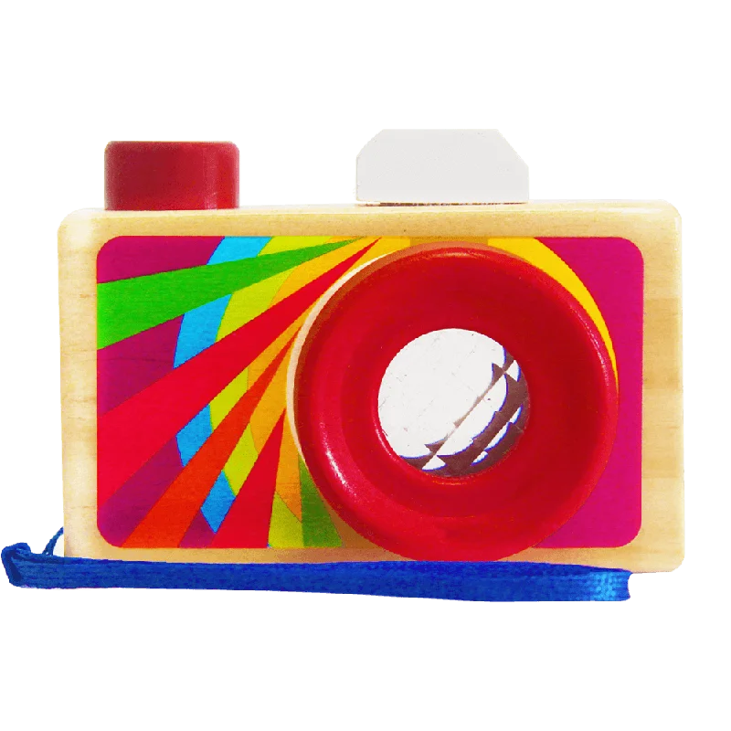 play-value packed wooden toys                   Pretend Play - Wooden Camera Toy