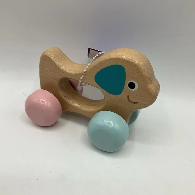 sturdy construction wooden toys                   Wooden Dog Push Car