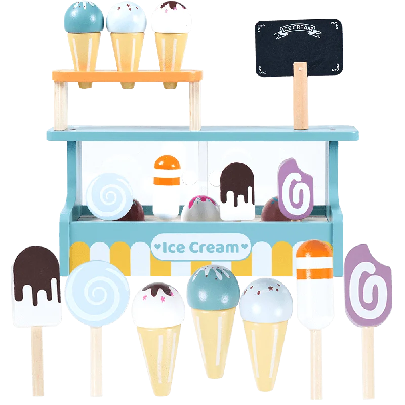 skillfully crafted wooden toys                   Wooden Ice Cream Counter