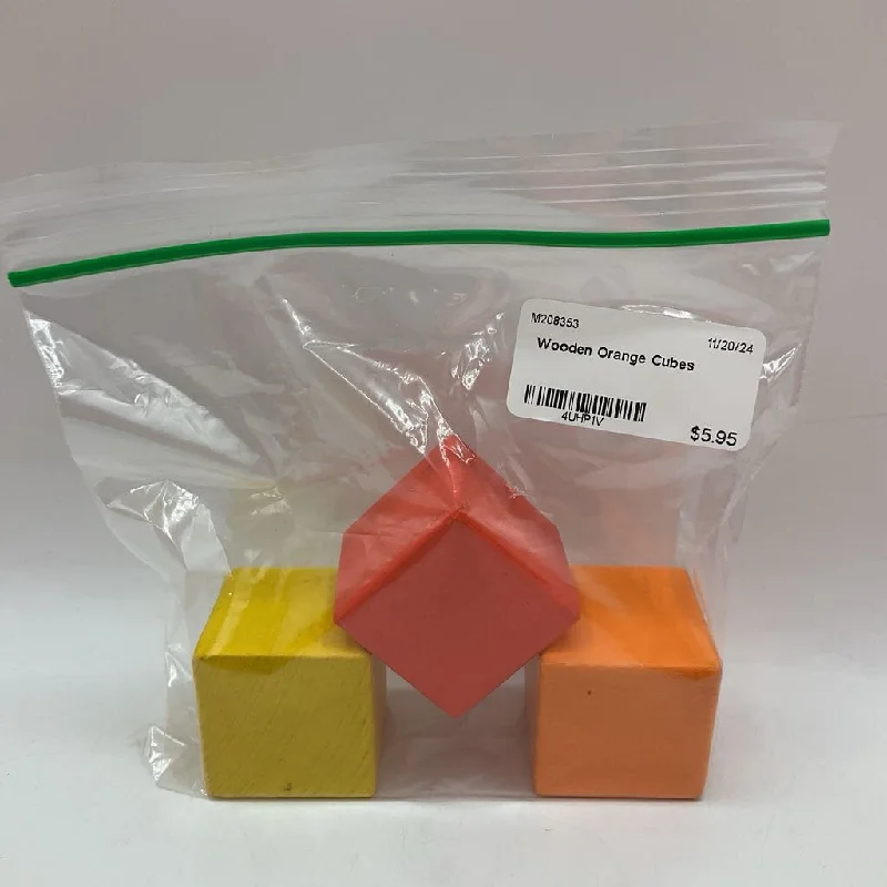 enchanting wooden toys that spark imagination                   Wooden Orange Cubes
