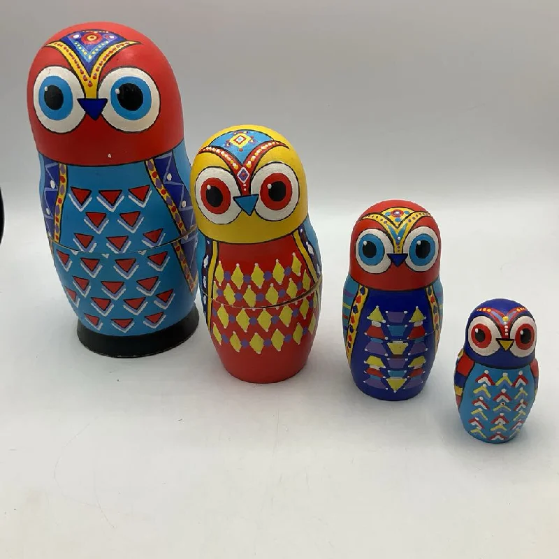 historically accurate and educational wooden toys that teach about cultures Wooden Owl Nesting Dolls historically accurate and educational wooden toys that teach about cultures Wooden Owl Nesting Dolls