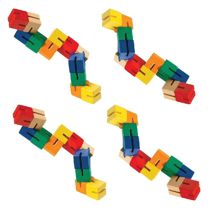 beautiful and detailed wooden toys that inspire creativity                   Wooden Puzzle Fidget - SET of 4