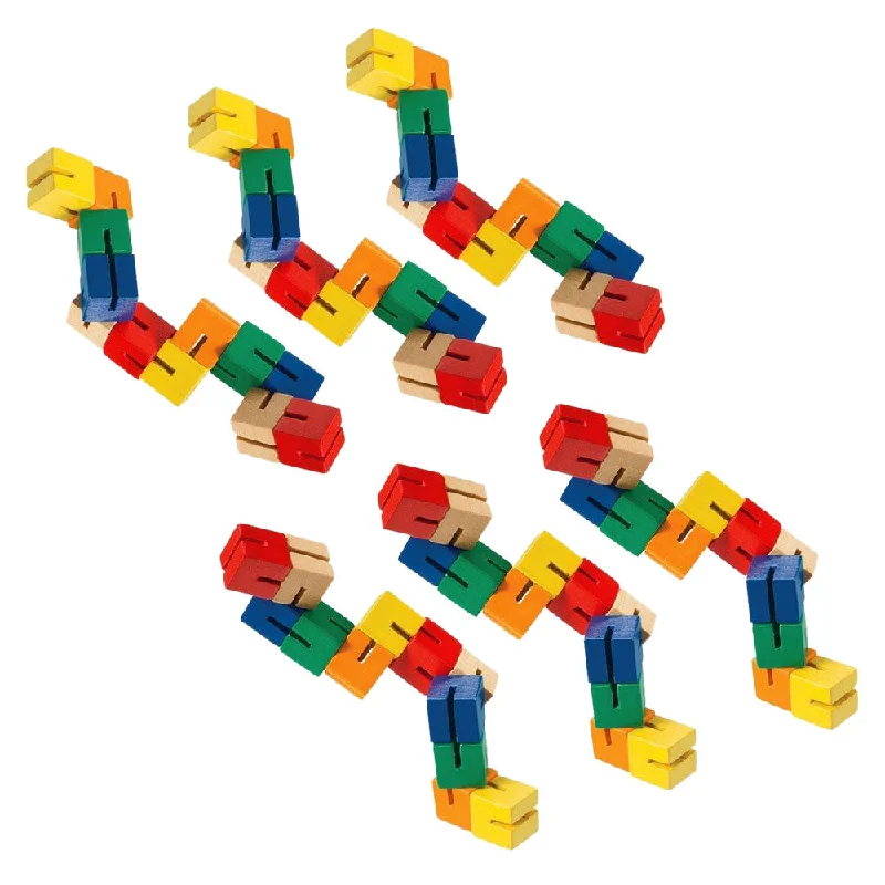 eco-friendly and sustainable wooden toys that promote environmental awareness                   Wooden Puzzle Fidget - SET of 6