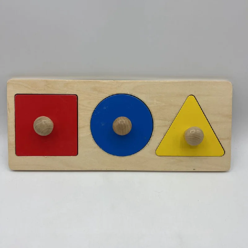 beautifully detailed wooden toys                  Wooden Shapes Peg Puzzle