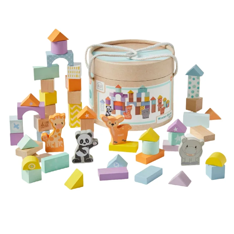 historically accurate and educational wooden toys that teach about cultures                   Studio Circus - Wooden Blocks (50 Pieces)