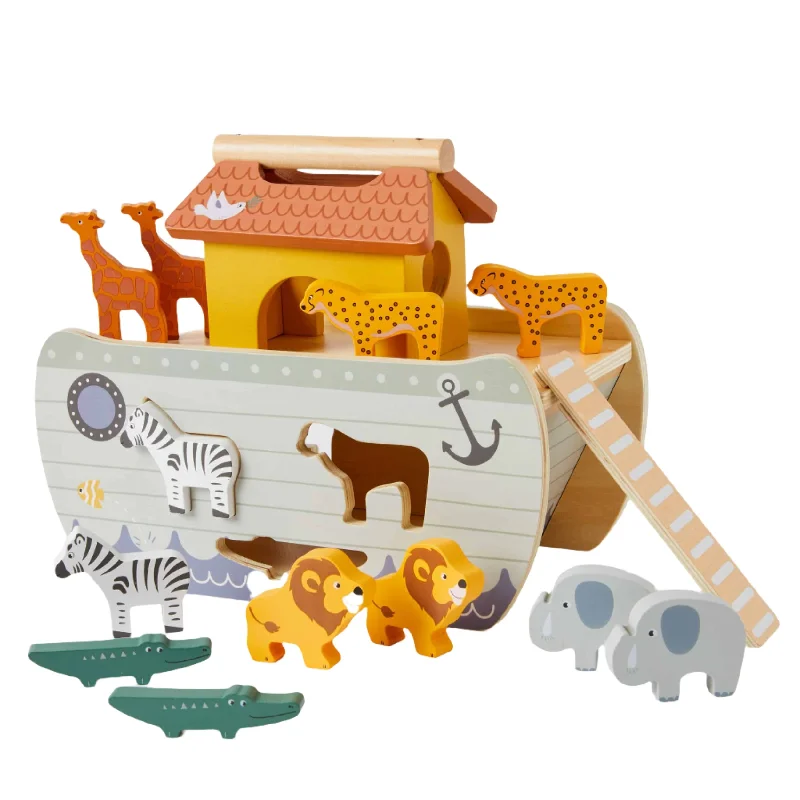 educational wooden toys                   Zookabee - Noah's Ark Shape Sorter