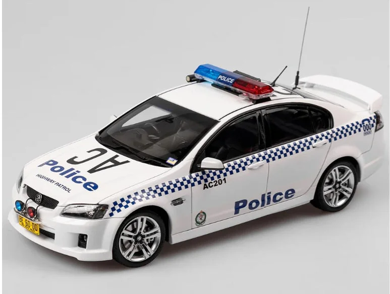 Realistic toy cars? 1/18 Holden VE Commodore SS - NSW Police Highway Patrol Car - Authentic