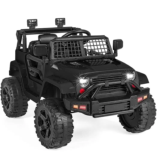 Fun toy cars12V Kids Ride On Jeep Car w/Parent Remote Control - Black
