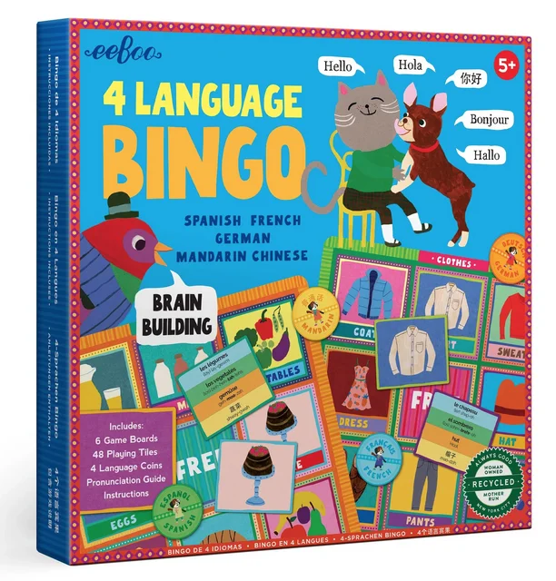 Fast-paced games 4 Language Bingo