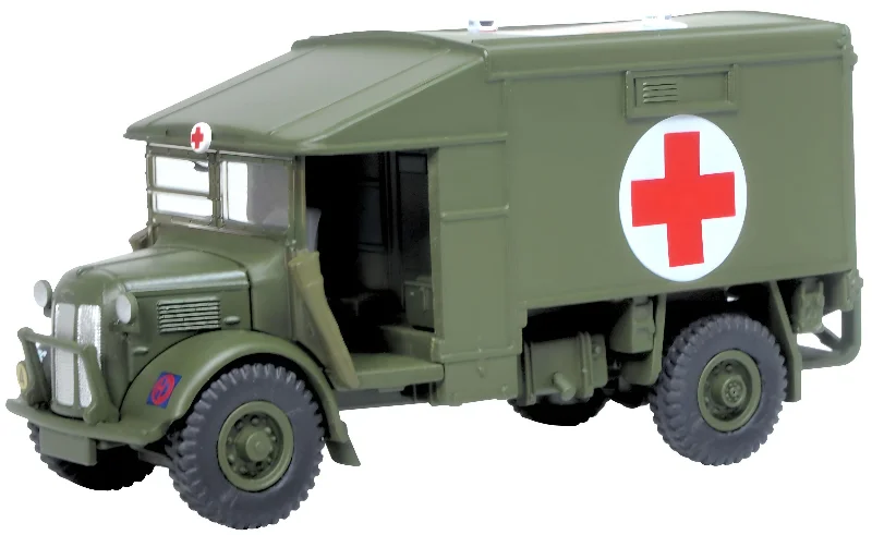 Realistic toy carsModel of the 51st Highland Division 1944 Austin K2 Ambulance by Oxford at 1:76 scale.