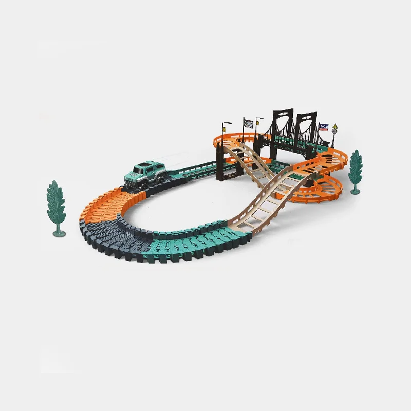Interactive games Urban Rail Track Set With Car