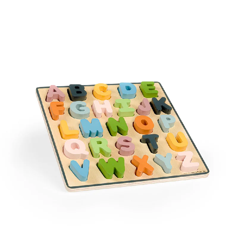 Educational games Bigjigs Toys Upper Case Wooden ABC Puzzle - Scandi