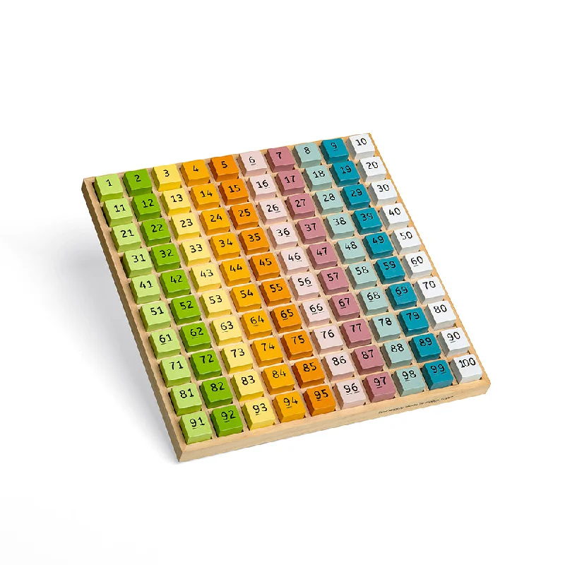 Entertaining games Bigjigs Toys Wooden Number Counting Tray - 100 Piece Maths Game